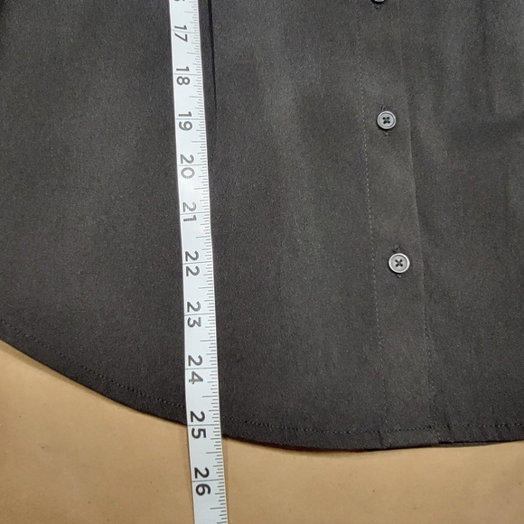 Time and Tru Size S Black Button Down Long Sleeve Shirt, Excellent Used Cond. - Picture 11 of 13